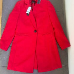 Banana Republic Women's Vibrant Red wool coat
